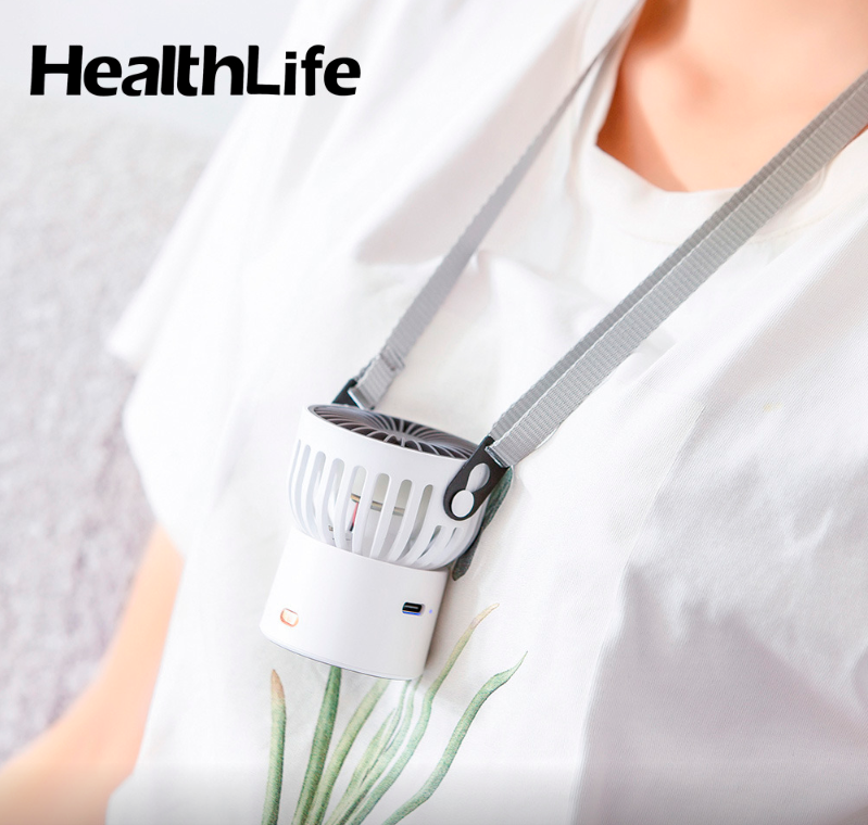 【限時特惠】HealthLife 迷你百變掛脖 USB 隨身風扇